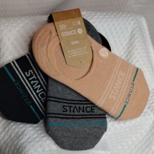 Stance Men's Casual Socks - Black, Gray, Peach